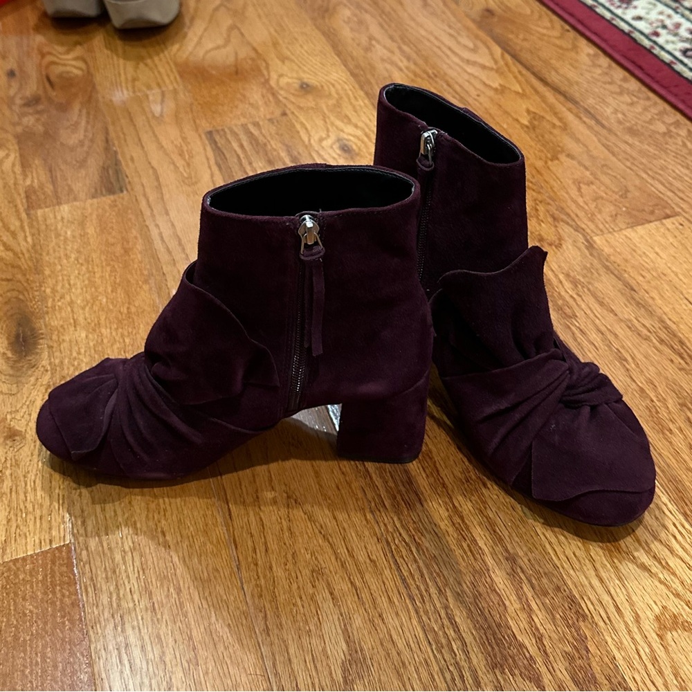 Rebecca Minkoff Burgundy/Purple Ankle Boots